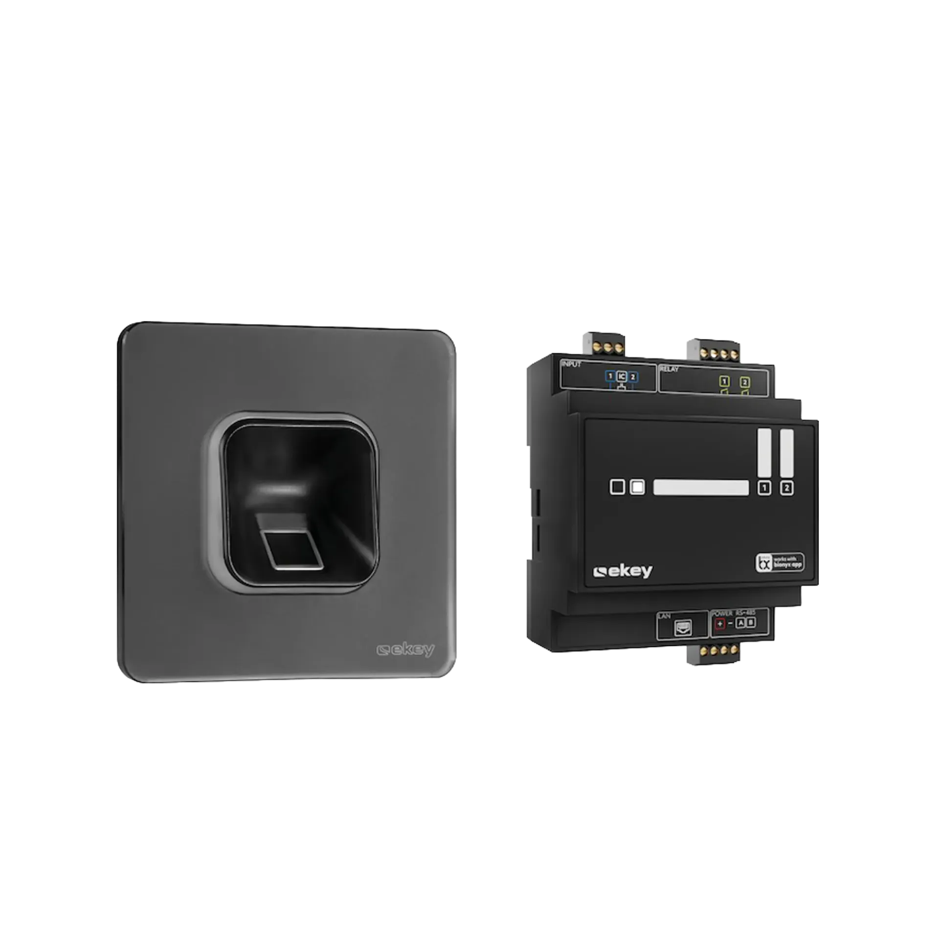 Ekey xLine fingerprint set flush glass | Lock Control